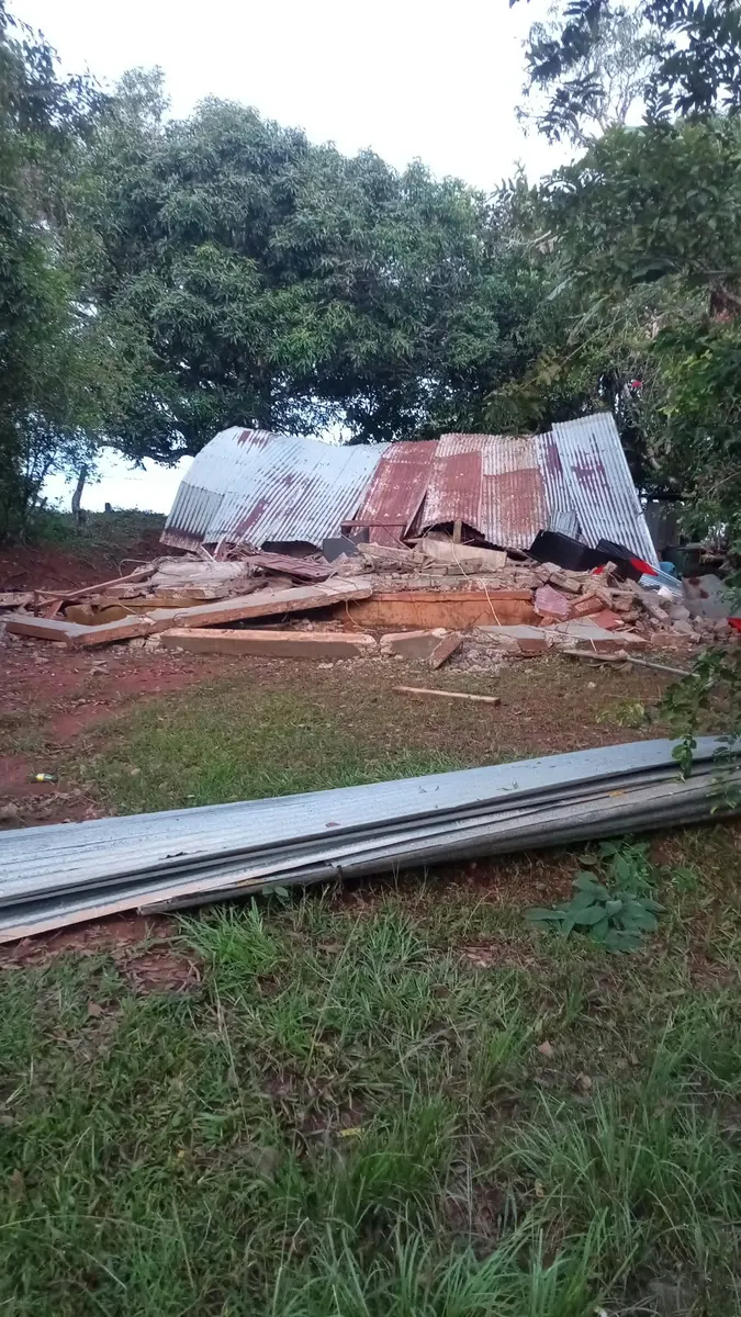 Foto 1 de los daños reportados por Cristino Ríos